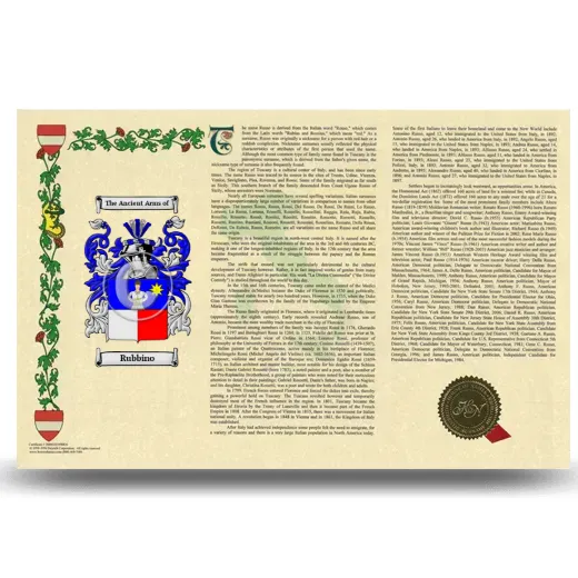 Rubbino Armorial History Landscape Style