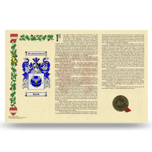 Rysch Armorial History Landscape Style