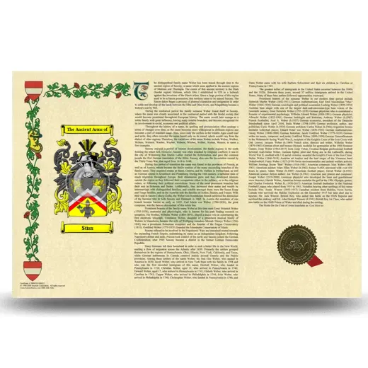 Süss Armorial History Landscape Style