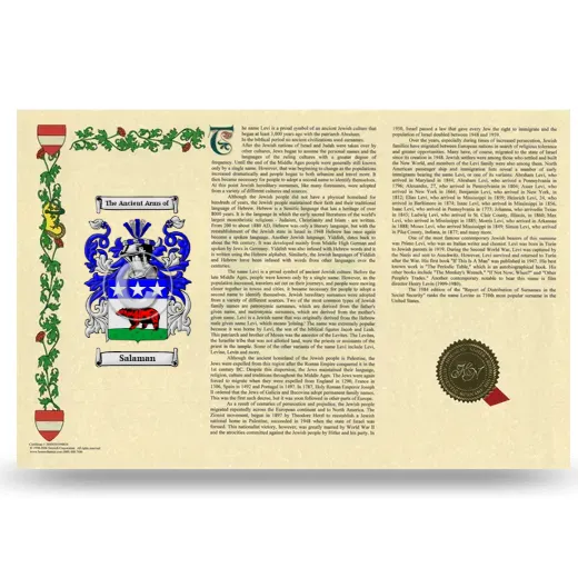 Salaman Armorial History Landscape Style