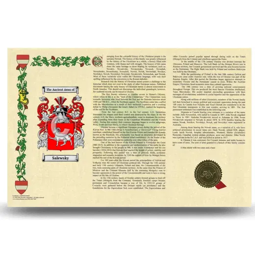 Salewsky Armorial History Landscape Style