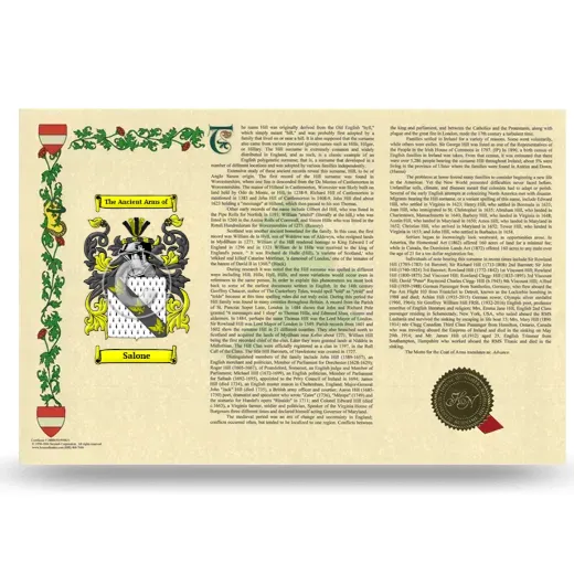 Salone Armorial History Landscape Style