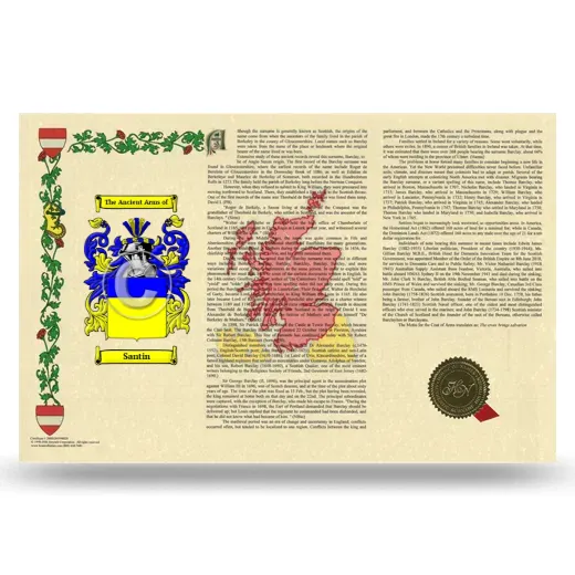 Santin Armorial History Landscape Style