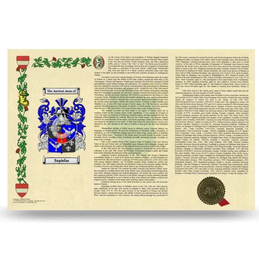 Sapieha Armorial History Landscape Style