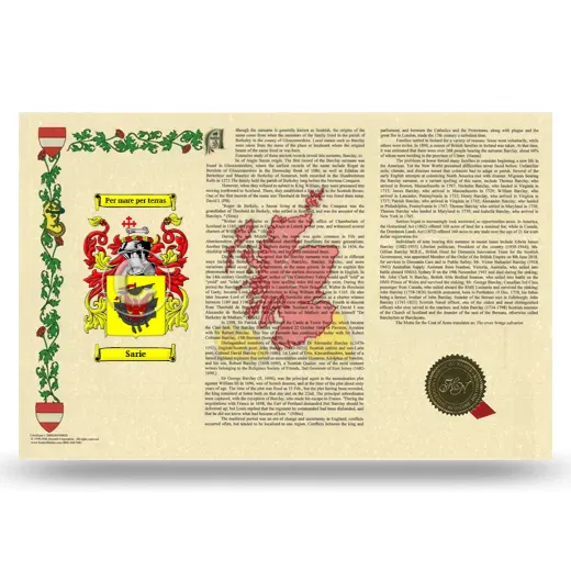 Sarie Armorial History Landscape Style