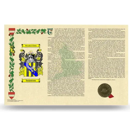 Sarjantson Armorial History Landscape Style