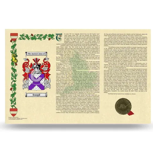 Scargil Armorial History Landscape Style