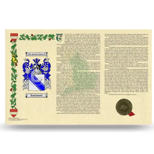 Scattersett Armorial History Landscape Style
