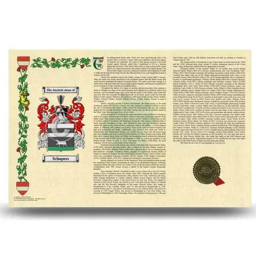 Schapers Armorial History Landscape Style