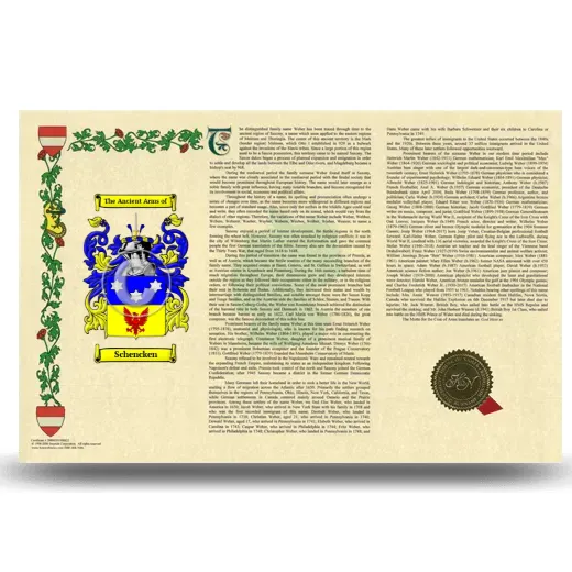 Schencken Armorial History Landscape Style