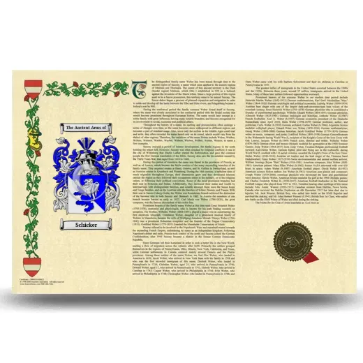 Schicker Armorial History Landscape Style