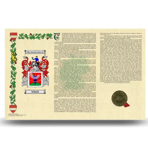 Schoch Armorial History Landscape Style
