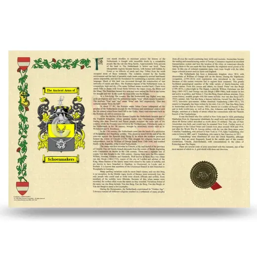 Schoenmakers Armorial History Landscape Style