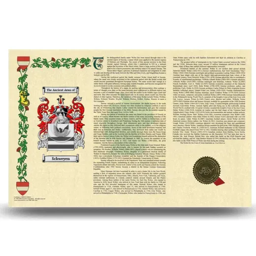 Schweyen Armorial History Landscape Style