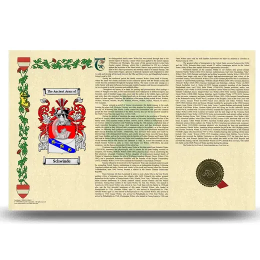 Schwinde Armorial History Landscape Style