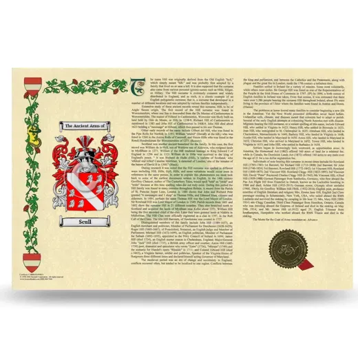 Scull Armorial History Landscape Style