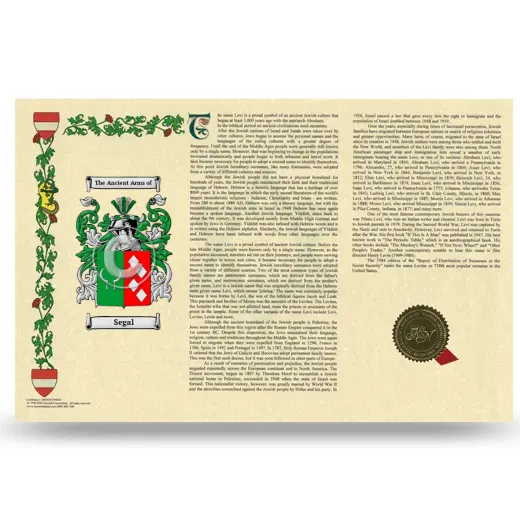 Segal Armorial History Landscape Style