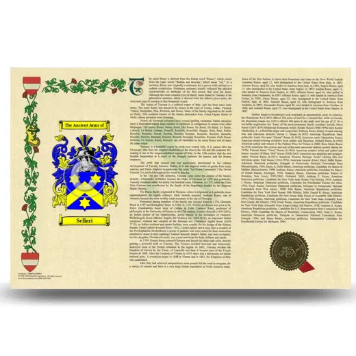 Sellari Armorial History Landscape Style