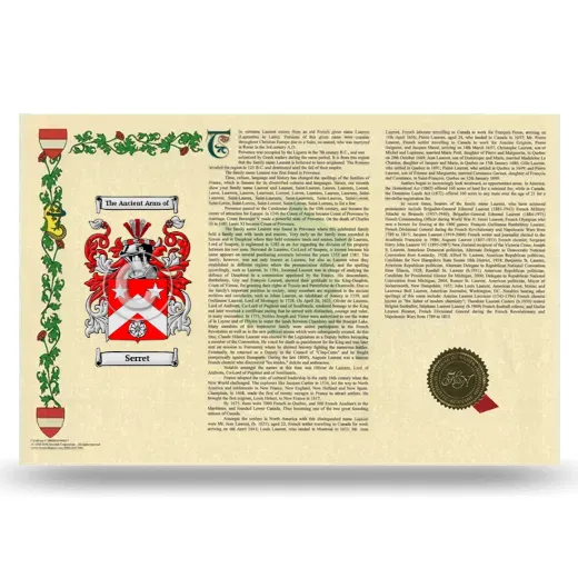 Serret Armorial History Landscape Style