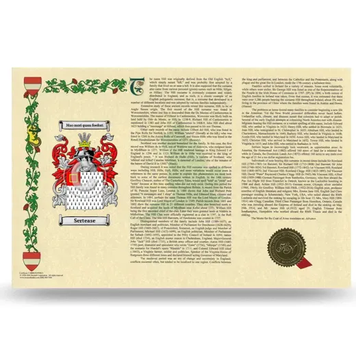 Sertease Armorial History Landscape Style