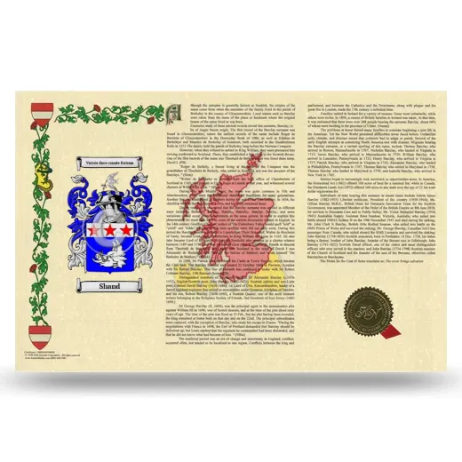 Shand Armorial History Landscape Style