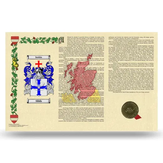 Sibils Armorial History Landscape Style