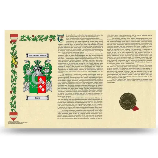 Sieg Armorial History Landscape Style