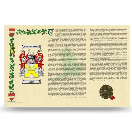 Silcut Armorial History Landscape Style