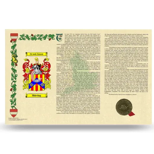 Skirving Armorial History Landscape Style