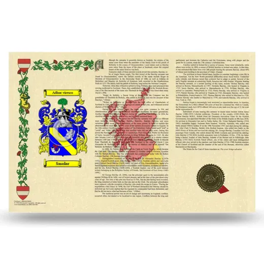 Smolar Armorial History Landscape Style