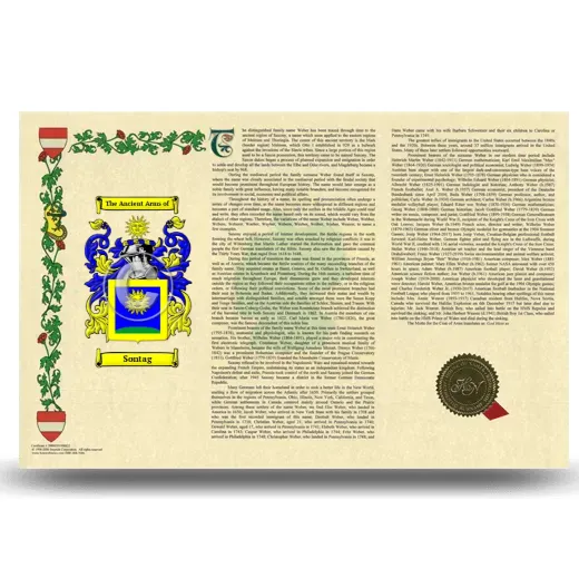 Sontag Armorial History Landscape Style