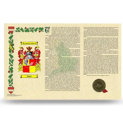 Sores Armorial History Landscape Style
