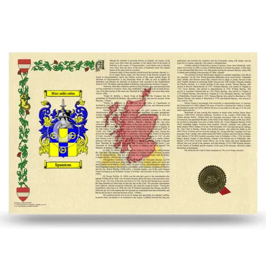 Spanton Armorial History Landscape Style