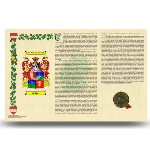 Spitzer Armorial History Landscape Style