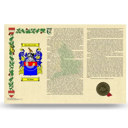 St'jean Armorial History Landscape Style