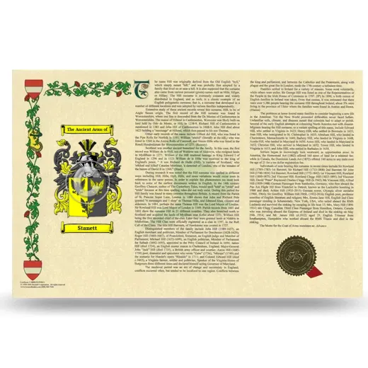 Stanett Armorial History Landscape Style