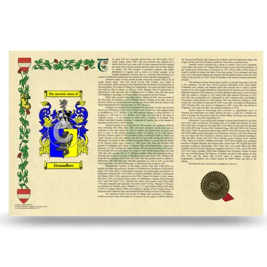 Stanndbro Armorial History Landscape Style
