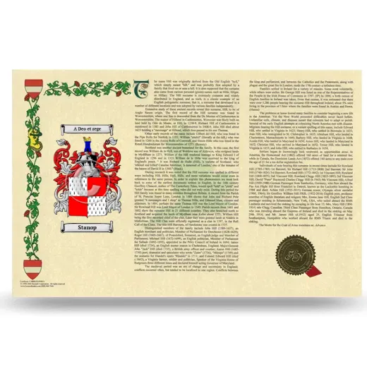 Stanop Armorial History Landscape Style