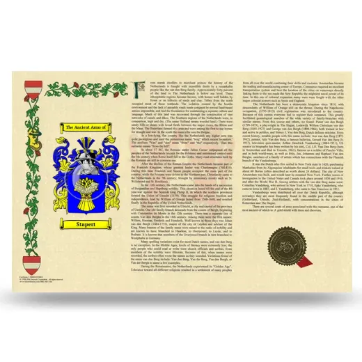 Stapert Armorial History Landscape Style