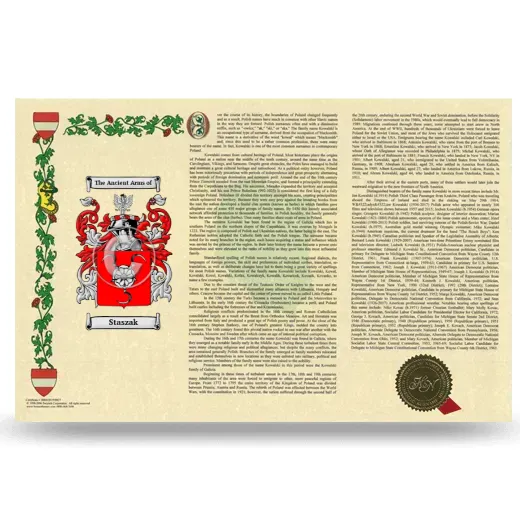 Staszak Armorial History Landscape Style