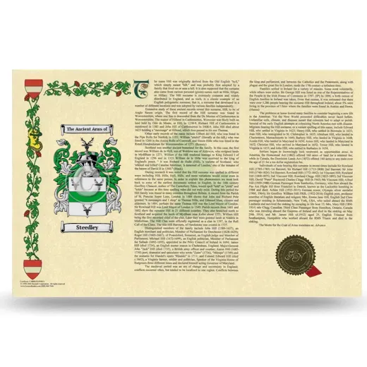 Steedley Armorial History Landscape Style