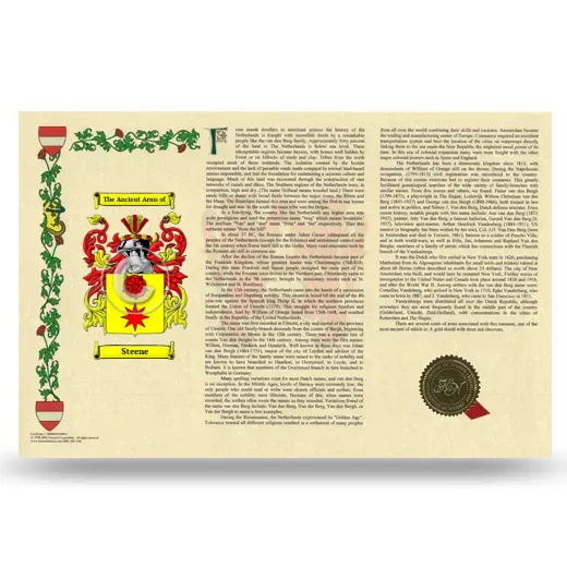 Steene Armorial History Landscape Style