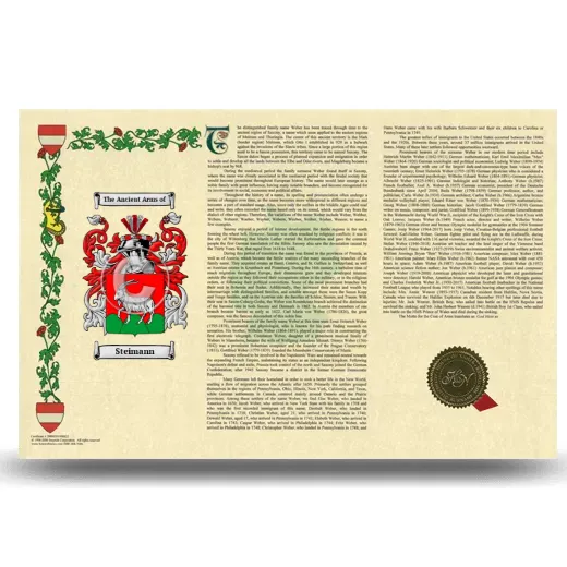 Steimann Armorial History Landscape Style