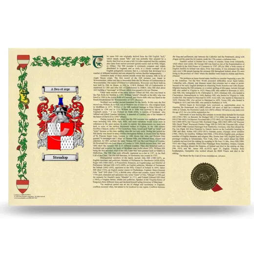 Stendop Armorial History Landscape Style