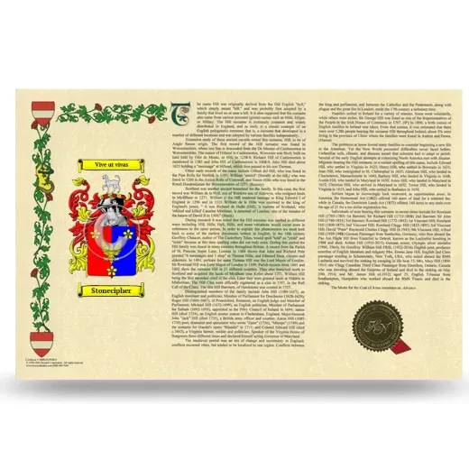 Stonecipher Armorial History Landscape Style