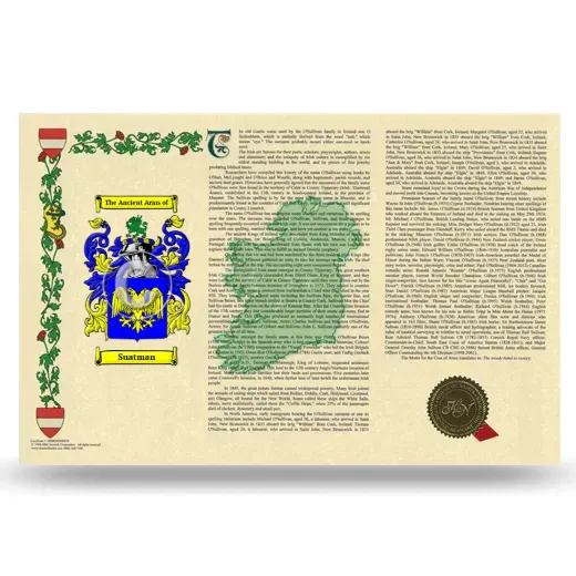 Suatman Armorial History Landscape Style