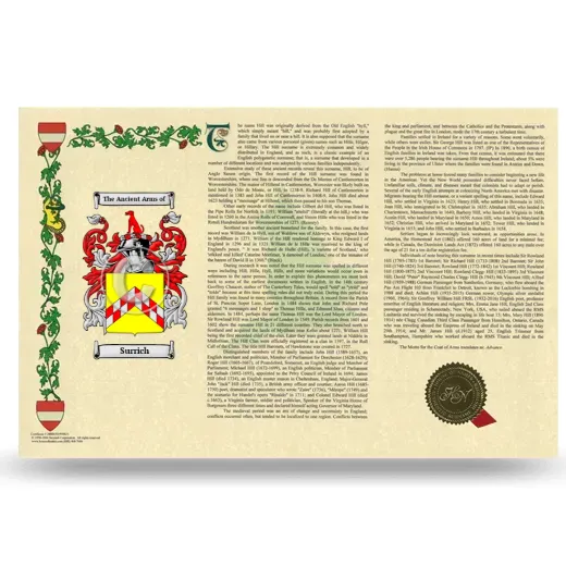 Surrich Armorial History Landscape Style