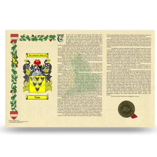 Tane Armorial History Landscape Style