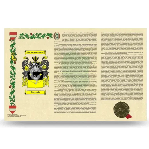 Tarczala Armorial History Landscape Style