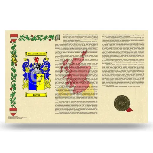 Tarver Armorial History Landscape Style